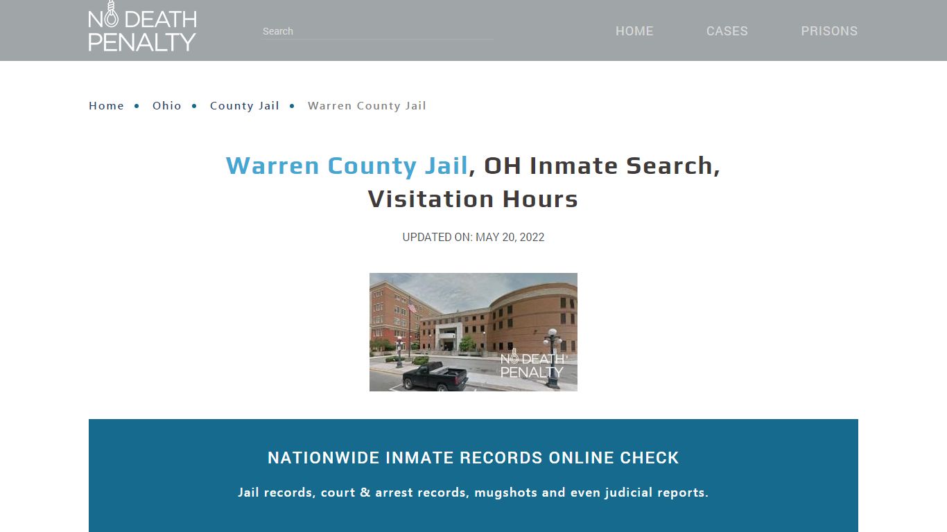 Warren County Jail, OH Inmate Search, Visitation Hours